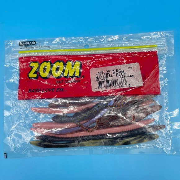 Lot of 7 Packs Assorted Soft Plastic Fishing Lures Worms Zoom Wave Worm - Picture 5 of 8